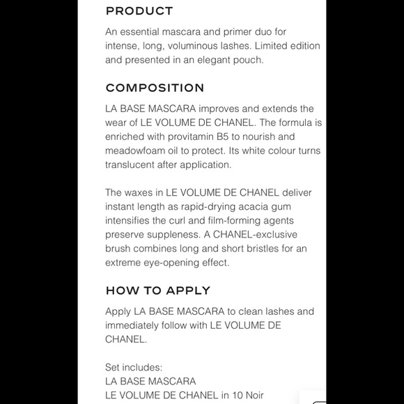 CHANEL NEW IN BOX LIMITED EDITION HOLIDAY MASCARA SET🔥 - Picture 2 of 2